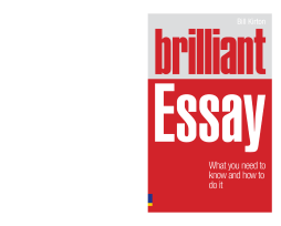 Brilliant Essay Brilliant Essay
