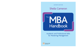 The MBA Handbook The MBA Handbook
