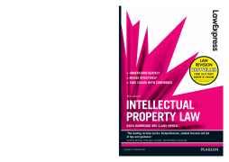 Law Express: Intellectual Property Law Law Express: Intellectual Property Law