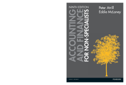 Accounting and Finance for Non-Specialists Accounting and Finance for Non-Specialists