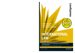 Law Express: International Law Law Express: International Law