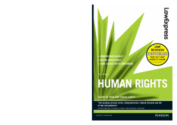 Law Express: Human Rights (Revision Guide) Law Express: Human Rights (Revision Guide)