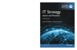 IT Strategy: Issues and Practices, Global Edition IT Strategy: Issues and Practices, Global Edition