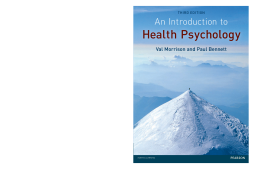 Introduction to Health Psychology Introduction to Health Psychology