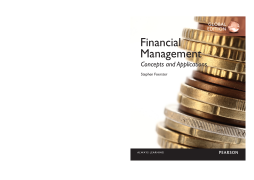 Financial Management: Concepts and Applications, Global Edition Financial Management: Concepts and Applications, Global Edition