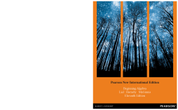 Beginning Algebra: Pearson New International Edition