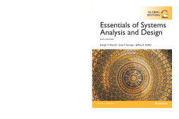 Essentials of Systems Analysis and Design, Global Edition Essentials of Systems Analysis and Design, Global Edition