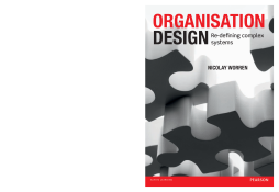 Organisation Design Organisation Design