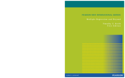 Multiple Regression and Beyond: Pearson New International Edition Multiple Regression and Beyond: Pearson New International Edition
