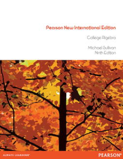 College Algebra: Pearson New International Edition