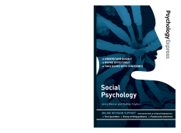 Psychology Express: Social Psychology Psychology Express: Social Psychology