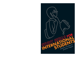 Study Skills for International Students Study Skills for International Students