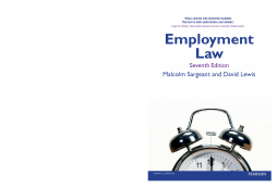 Employment Law Employment Law