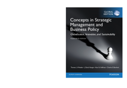 Concepts in Strategic Management and Business Policy, Global Edition Concepts in Strategic Management and Business Policy, Global Edition