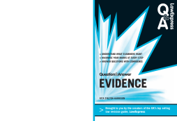 Law Express Question and Answer: Evidence Law (Q&A Revision Guide) Law Express Question and Answer: Evidence Law (Q&A Revision Guide)