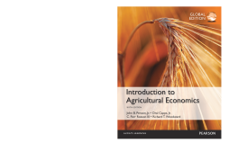 Introduction to Agricultural Economics, Global Edition Introduction to Agricultural Economics, Global Edition