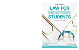 Law for Business Students 8th edn Law for Business Students 8th edn