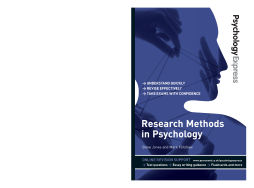 Psychology Express: Research Methods in Psychology (Undergraduate Revision Guide) Psychology Express: Research Methods in Psychology (Undergraduate Revision Guide)