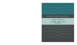 Classical Mechanics: Pearson New International Edition Classical Mechanics: Pearson New International Edition