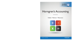 Horngren's Accounting, Global Edition Horngren's Accounting, Global Edition