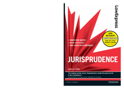 Law Express: Jurisprudence (Revision Guide) Law Express: Jurisprudence (Revision Guide)