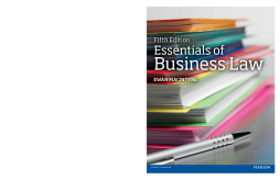 Essentials of Business Law Essentials of Business Law