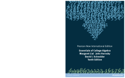 Essentials of College Algebra: Pearson New International Edition