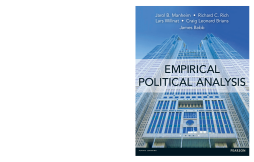 Empirical Political Analysis Empirical Political Analysis