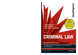 Law Express: Criminal Law (Revision Guide) Law Express: Criminal Law (Revision Guide)