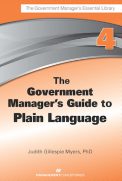The Government Manager's Guide to Plain Language