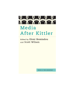 Media After Kittler Media After Kittler