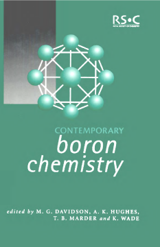 Contemporary Boron Chemistry Contemporary Boron Chemistry