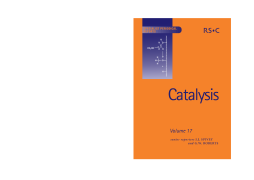 Catalysis Catalysis