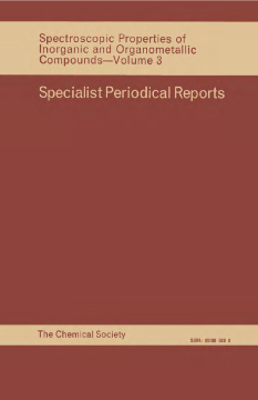 Spectroscopic Properties of Inorganic and Organometallic Compounds Spectroscopic Properties of Inorganic and Organometallic Compounds