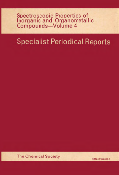 Spectroscopic Properties of Inorganic and Organometallic Compounds Spectroscopic Properties of Inorganic and Organometallic Compounds