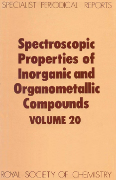 Spectroscopic Properties of Inorganic and Organometallic Compounds Spectroscopic Properties of Inorganic and Organometallic Compounds