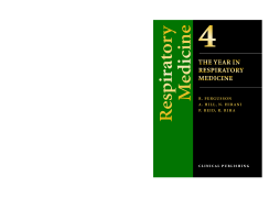 The Year in Respiratory Medicine Volume 4 The Year in Respiratory Medicine Volume 4
