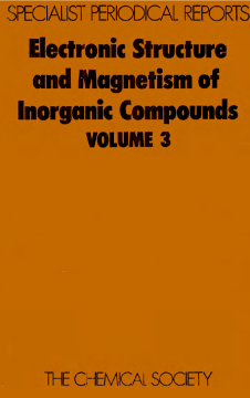 Electronic Structure and Magnetism of Inorganic Compounds Electronic Structure and Magnetism of Inorganic Compounds