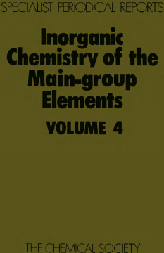 Inorganic Chemistry of the Main-Group Elements Inorganic Chemistry of the Main-Group Elements