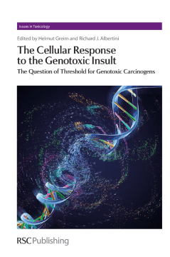 The Cellular Response to the Genotoxic Insult The Cellular Response to the Genotoxic Insult