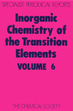 Inorganic Chemistry of the Transition Elements Inorganic Chemistry of the Transition Elements