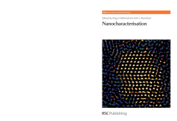 Nanocharacterisation Nanocharacterisation