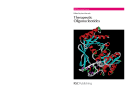 Therapeutic Oligonucleotides Therapeutic Oligonucleotides