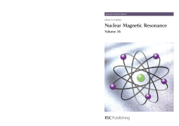 Nuclear Magnetic Resonance Nuclear Magnetic Resonance