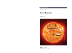 Photochemistry Photochemistry