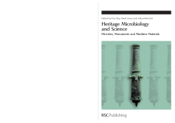 Heritage Microbiology and Science Heritage Microbiology and Science