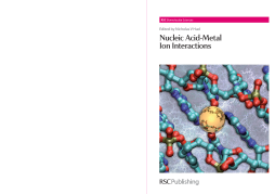 Nucleic Acid-Metal Ion Interactions Nucleic Acid-Metal Ion Interactions