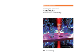 Nanofluidics Nanofluidics