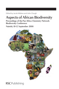 Aspects of African Biodiversity Aspects of African Biodiversity