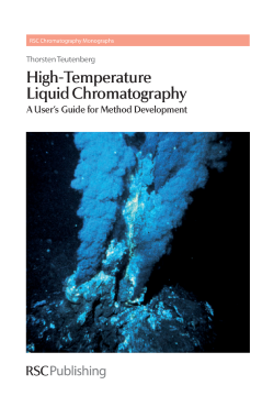 High-Temperature Liquid Chromatography High-Temperature Liquid Chromatography